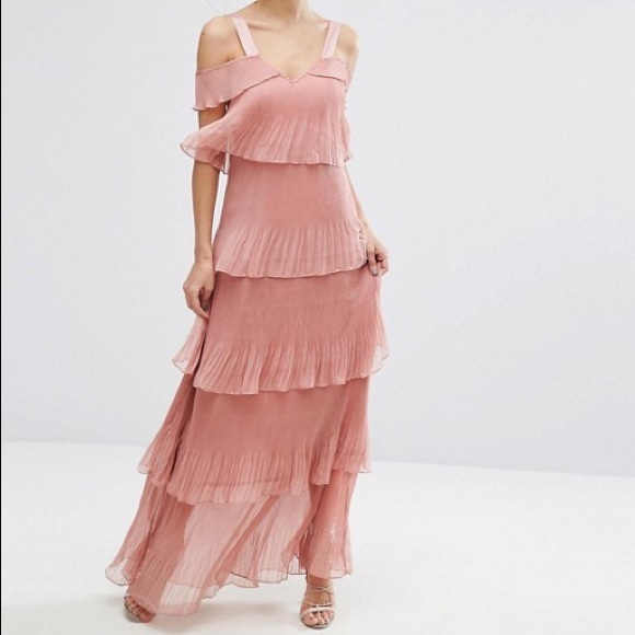 True Decadence Blush tiered maxi dress - Picture 1 of 3